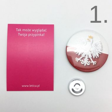 magnes przypinka pamiątka badge przypinki buttony do ubrań patriotyczne przypinki wpinki dla dzieci drukarnia letica 2
