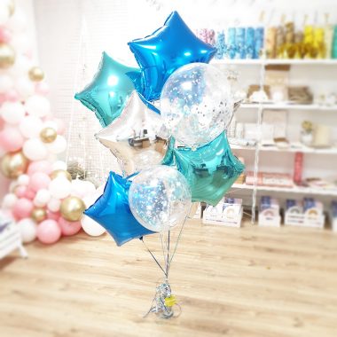 bukiet z balonów z helem balony foliowe balony lateksowe balony z confetti balony przezroczyste balony poznań balony gwiazdki balony z helem poznaŃ