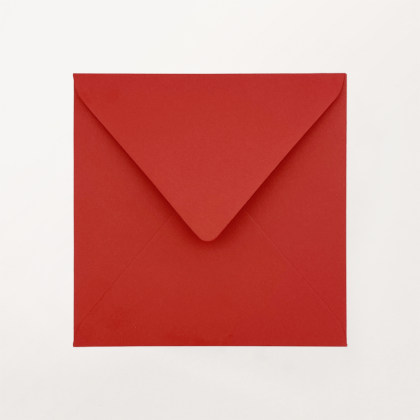 koperta 155x155 ozdobna czerwona matowa