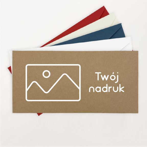 koperta z własnym nadrukiem dl