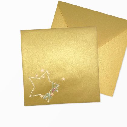 koperta świąteczna double star k4 biała z nadrukiem