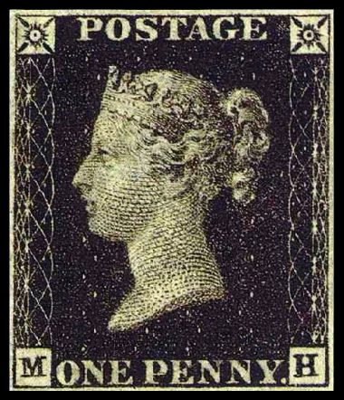 znaczek pocztowy penny black