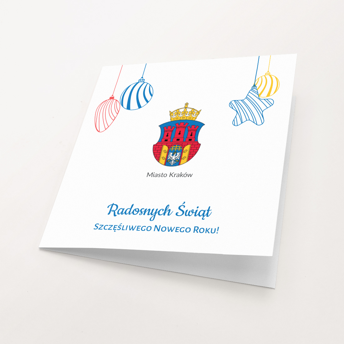 kartka swiateczna z herbem krakow
