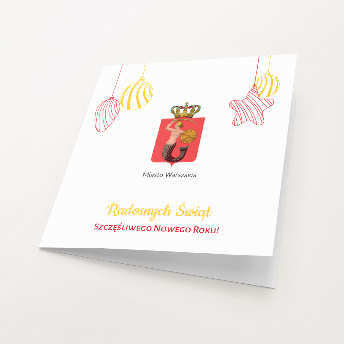 kartka swiateczna z herbem warszawa