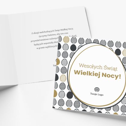 kartka Świąteczna wielkanocna obris dla firm z logo (kopia)
