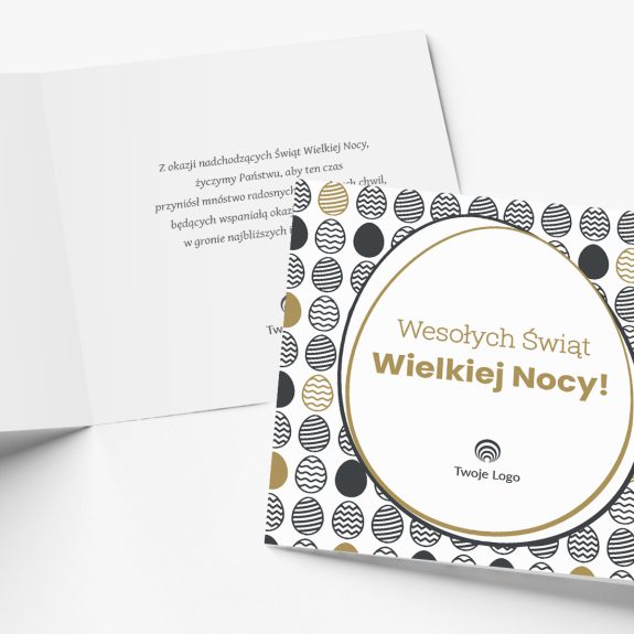 kartka Świąteczna wielkanocna obris dla firm z logo (kopia)