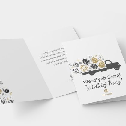 kartki wielkanocne świąteczne dla firm z logo narciso (kopia)