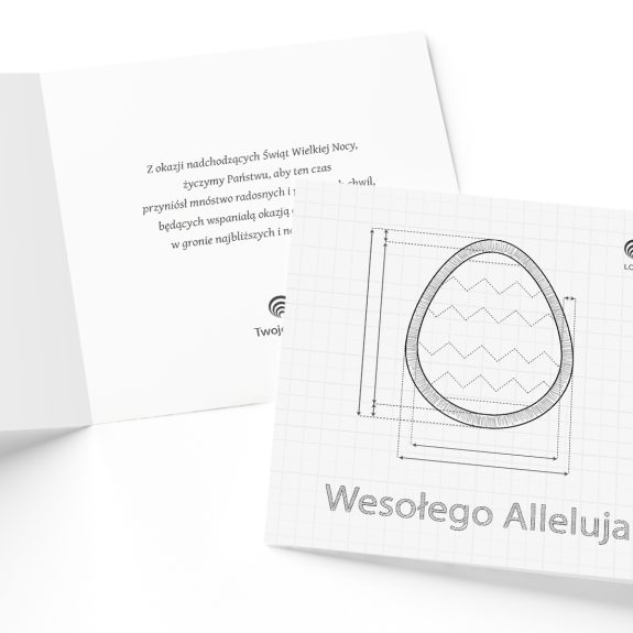 kartka wielkanocna pisanka techniczna