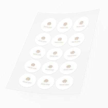 naklejki wielkanocne wiosenne pisanki firmowe z logo