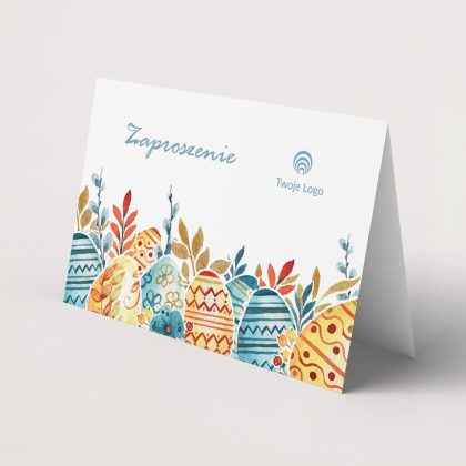 zaproszenie na wielkanocne spotkanie firmowe eko pisanki personalizowane
