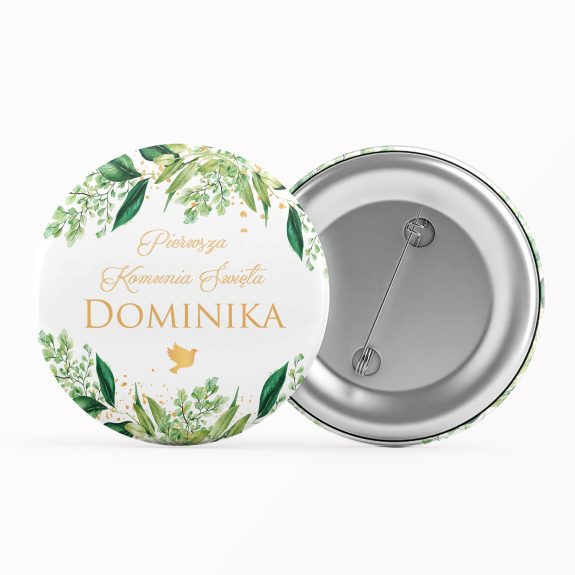 przypinka do ubrań personalizowana komunijna subtelnoŚĆ