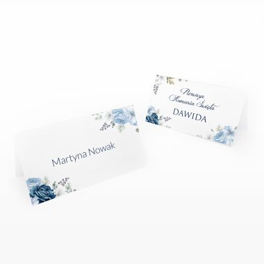 winietki na stół personalizowane komunijne konwalie