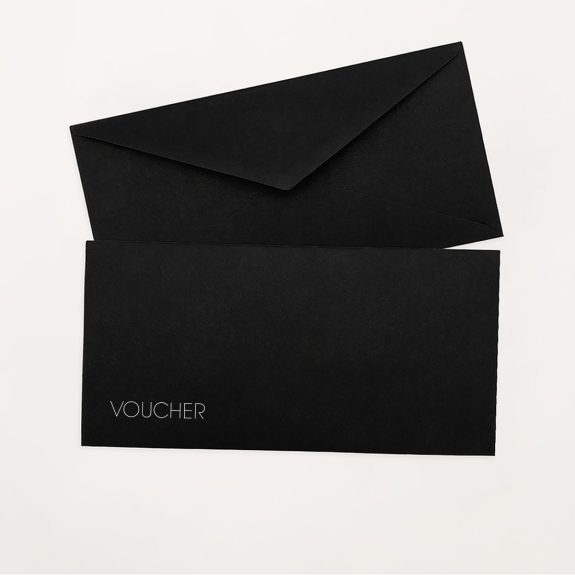 koperta voucher z nadrukiem różne kolory prostokątna