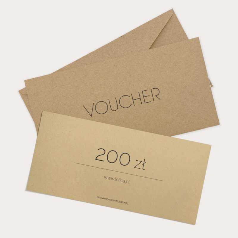 voucher eko podarunkowy prostokątny dl personalizowany