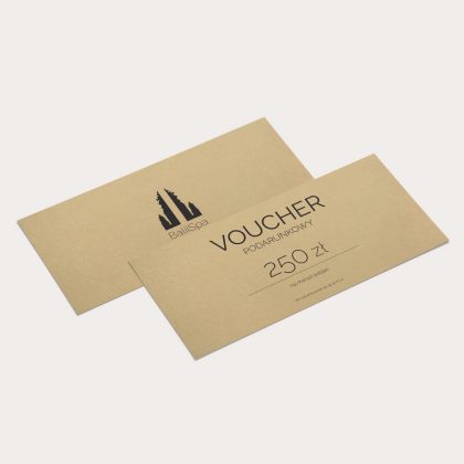bon podarunkowy z logo ekologiczny dl personalizowany (kopia)