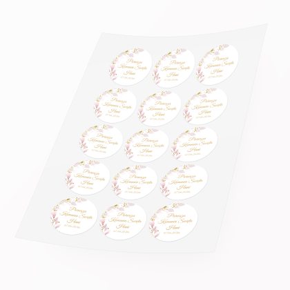 komunijna naklejka personalizowana koliber z imieniem