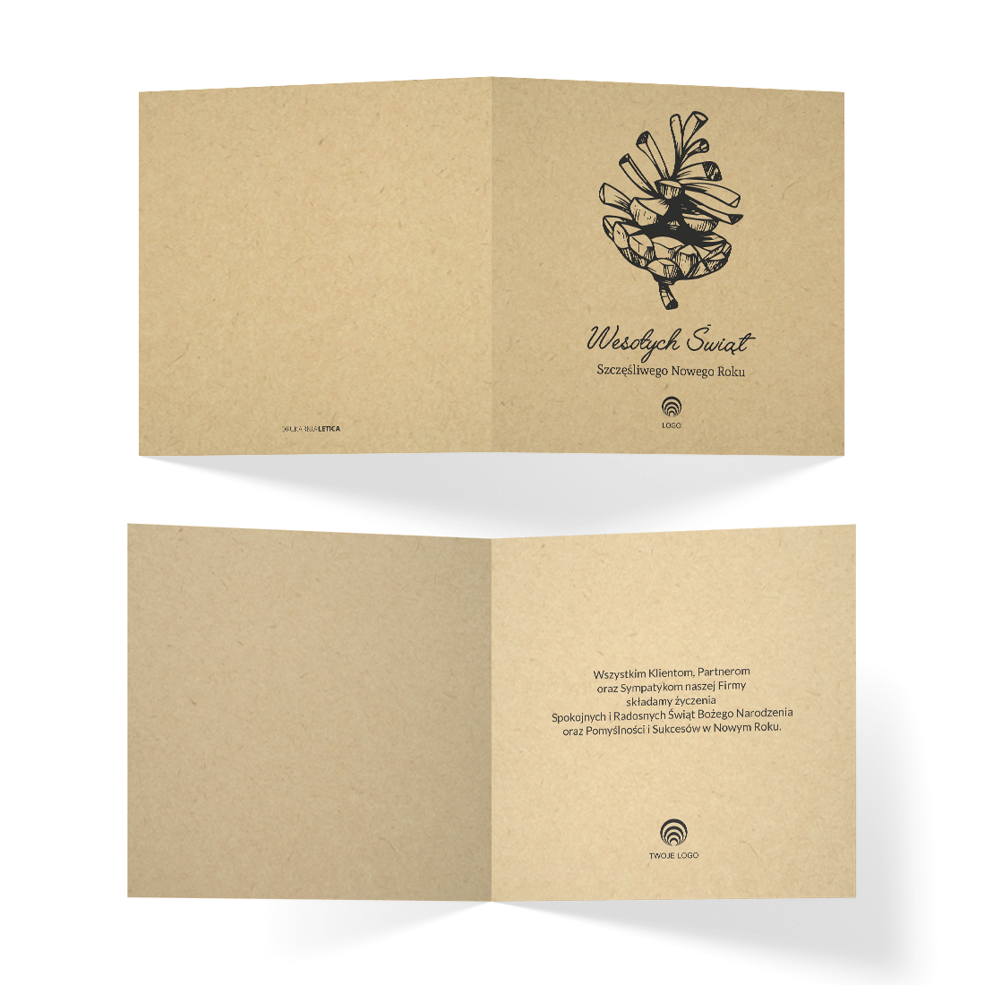 wielkanocna eko kartka krÓliczek w pisance kwadratowa z logo (kopia)