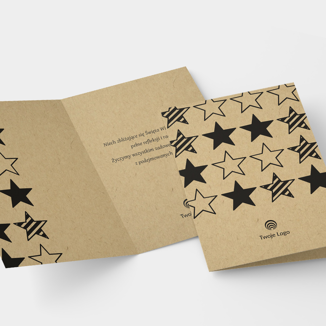 eko kartki świąteczne kegel z logo życzenia firmowe świąteczne (kopia)