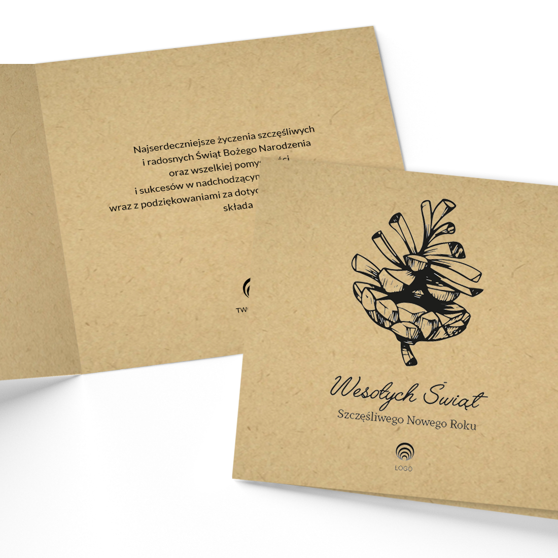 wielkanocna eko kartka krÓliczek w pisance kwadratowa z logo (kopia)