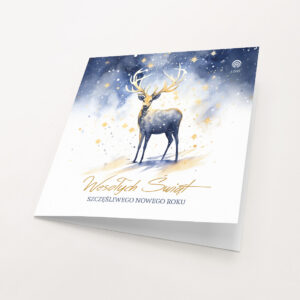 składana kartka świąteczna z logo firmy domek nocĄ (kopia)