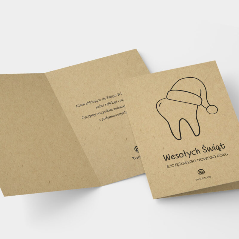 pomysłowa kartka bożonarodzeniowa eko prezenciki z logo (kopia)