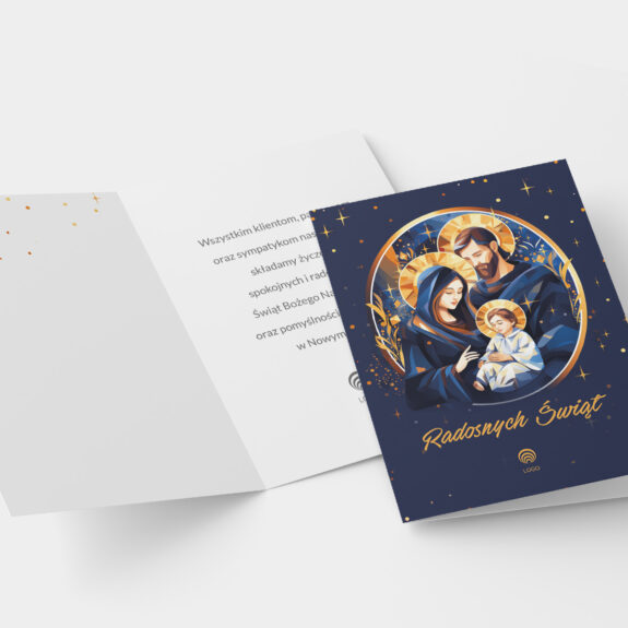 piękna kartka świąteczna magiczny renifer z życzeniami (kopia)