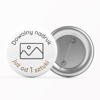 przypinka z agrafką okrągła od 1 sztuki