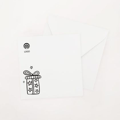 koperta swiateczna prezent kwadratowa k4 z nadrukiem firmowa z logo