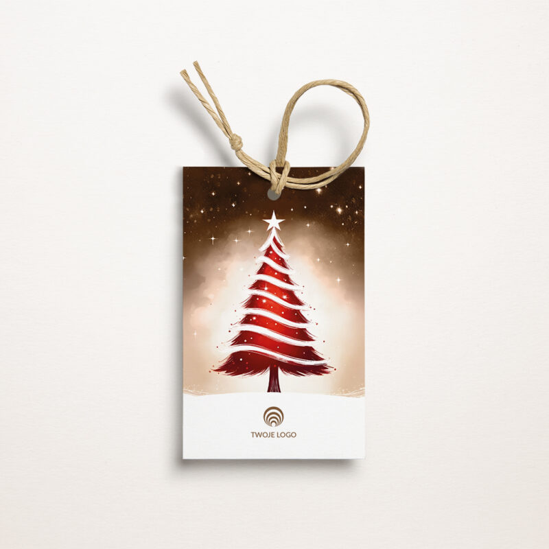 christmas stocking firmowe bileciki z Życzeniami Świątecznymi