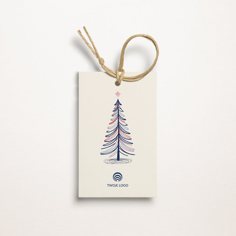 christmas stocking firmowe bileciki z Życzeniami Świątecznymi