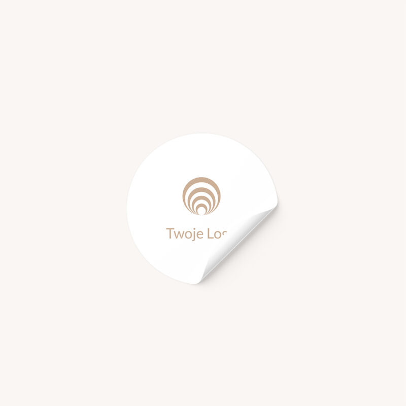 naklejka z logo firmy reklamowa marketingowa okragla 30mm letica