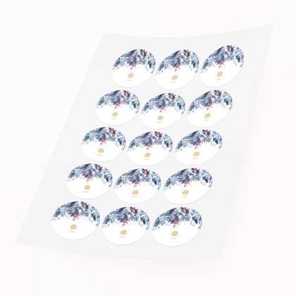 czar boŻego narodzenia Świąteczne naklejki 12 szt. (kopia)
