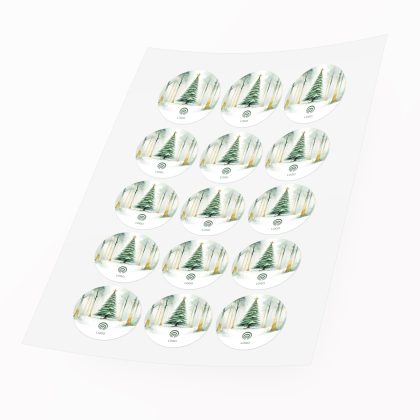 golteria bożonarodzeniowe naklejki 12 szt.