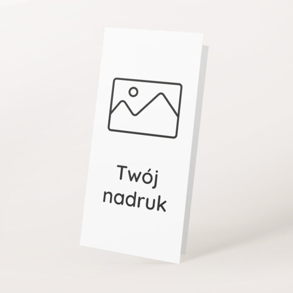 kartka z wŁasnym nadrukiem projektem a6 składana
