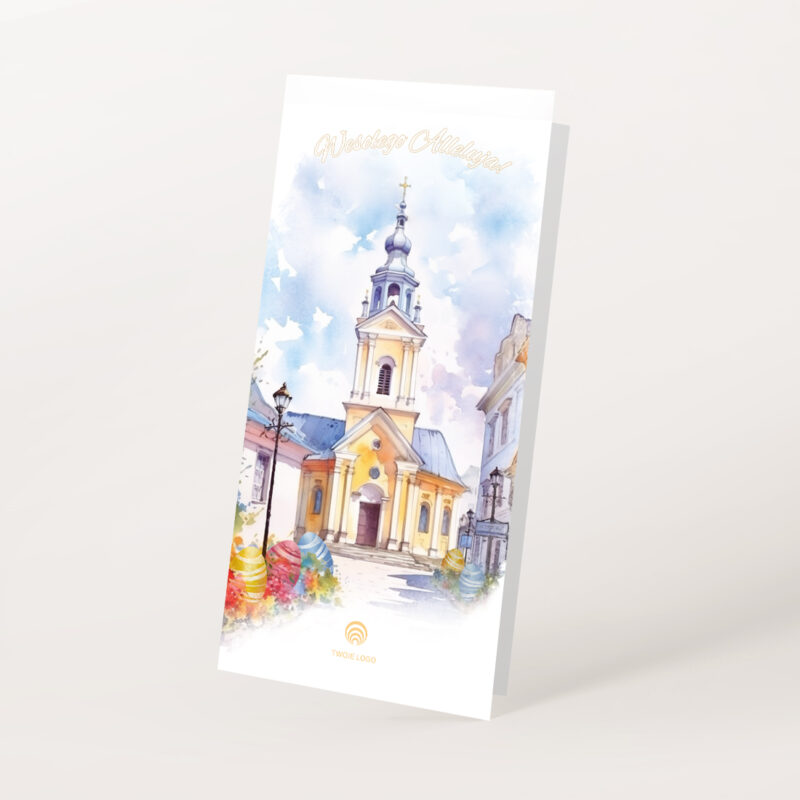 paschalne bŁogosŁawieŃstwo religijne kartki wielkanocne z własnym logo