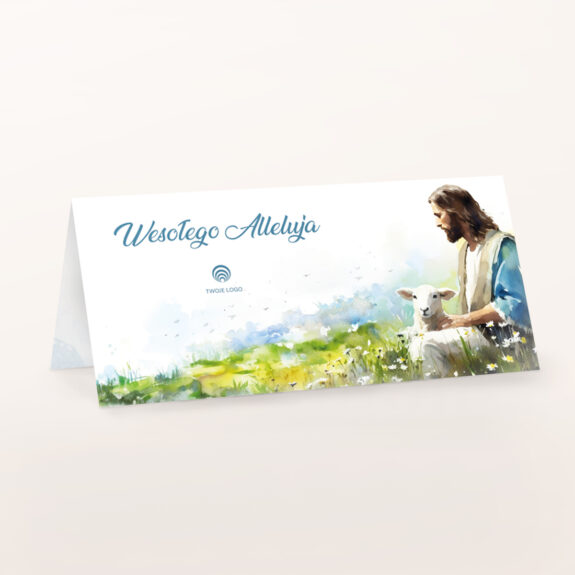 paschalne bŁogosŁawieŃstwo religijne kartki wielkanocne z własnym logo