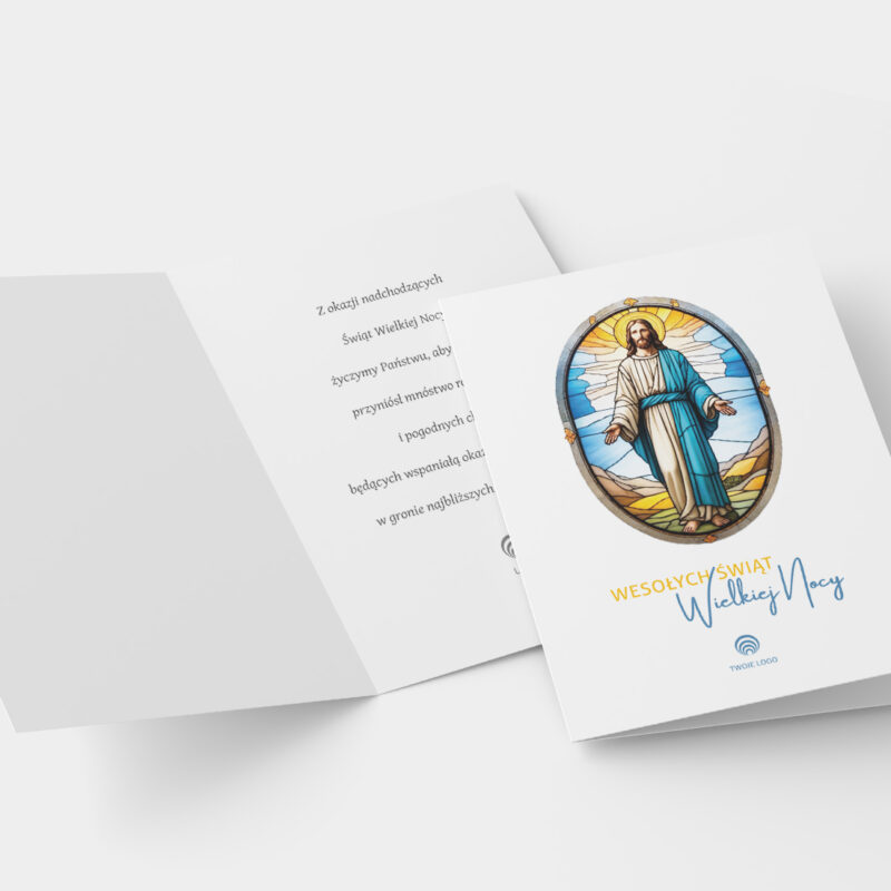 zajĄczkowo kartka Świąteczna wielkanocna z nadrukiem