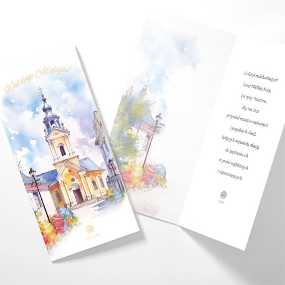 paschalne bŁogosŁawieŃstwo religijne kartki wielkanocne z własnym logo