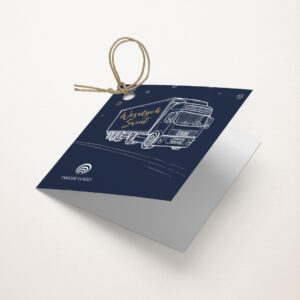 bileciki na prezenty dla firm z logo ŚwiĘta na czas