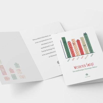 gwiazdkowy bilans bożonarodzeniowe kartki z Życzeniami