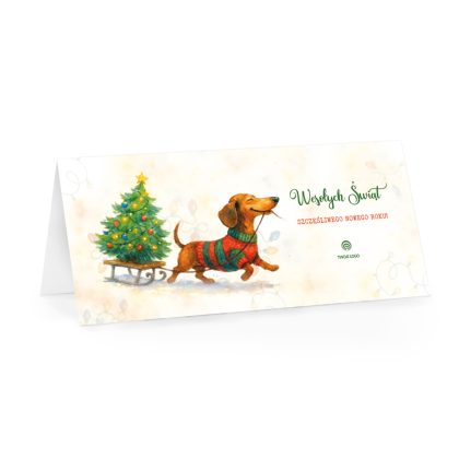 pieskie ŚwiĘta kartki na boże narodzenie z logo