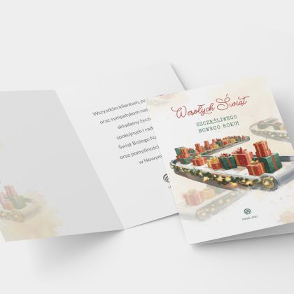 kartki na swieta branzowe fabryka prezentow linia produkcyjna