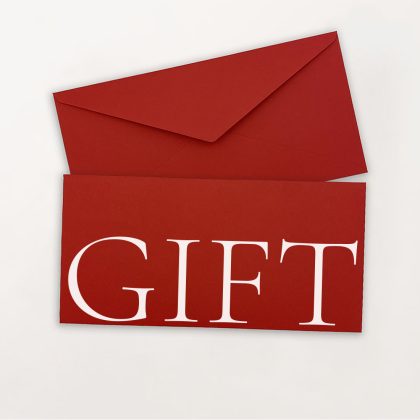 czerwona nowoczesna koperta prezentowa dl gift letica