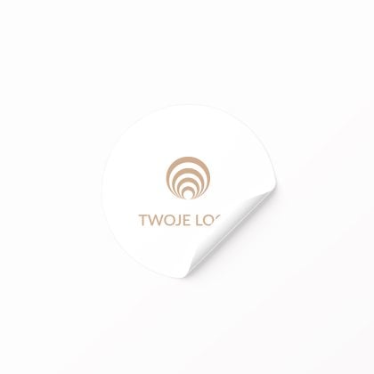 naklejki z logo firmy reklamowe okrągłe 20 szt. 4 cm