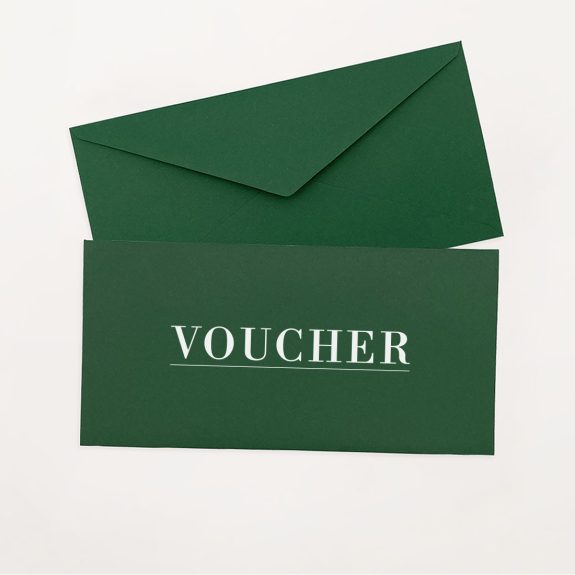 zielona koperta na voucher dl signature drukarnia letica