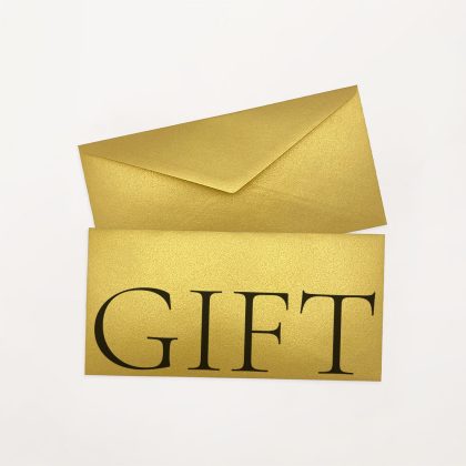 zlota nowoczesna koperta prezentowa dl gift letica