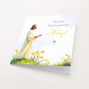chrzescijanska kartka wielkanocna poranek zmartwychwstania drukarnia kartek letica