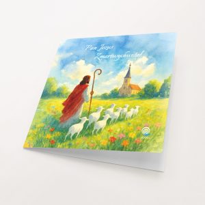 kartki wielkanocne religijne pasterz i jego owce