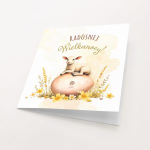 kartki wielkanocne z barankiem ŚwiĄteczna cisza drukarnia letica