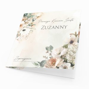 zaproszenie na komunię szept poranka